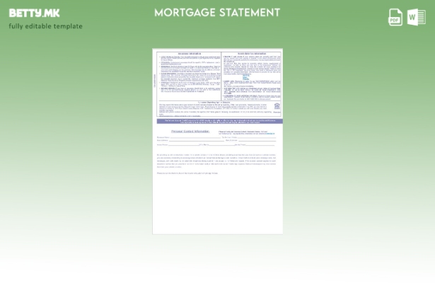 модерен стил на руанда BPR банкарски извештај за хипотека во шаблон формати Wo 1